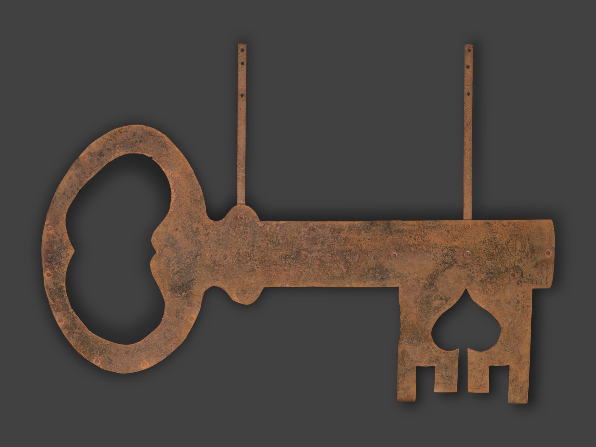 A Cut Sheet Iron Locksmith Trade Sign