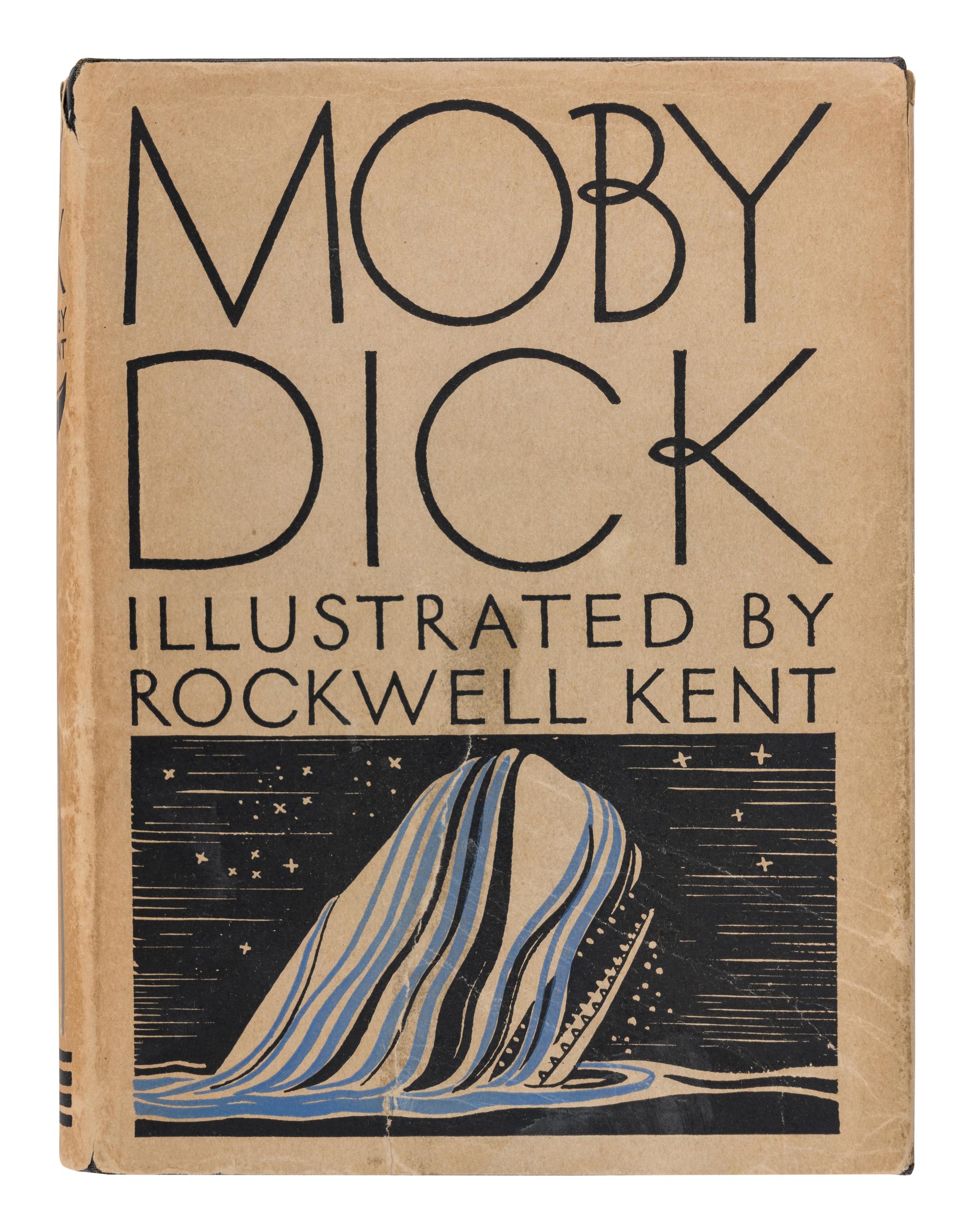 MELVILLE, Herman (1819-1891). -- KENT, Rockwell (1882-1971), illustrator. Moby Dick; Or, the Whale . New York: Random House, 1930.