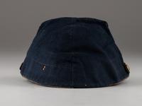 [CIVIL WAR]. Company C, 179th Pennsylvania 1858 forage cap, with identification to J.K. Hunsleker carved into visor.