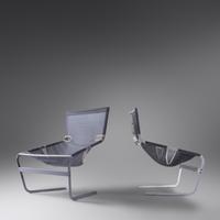 Pair of Lounge Chairs, model F-444 Artifort, Netherlands