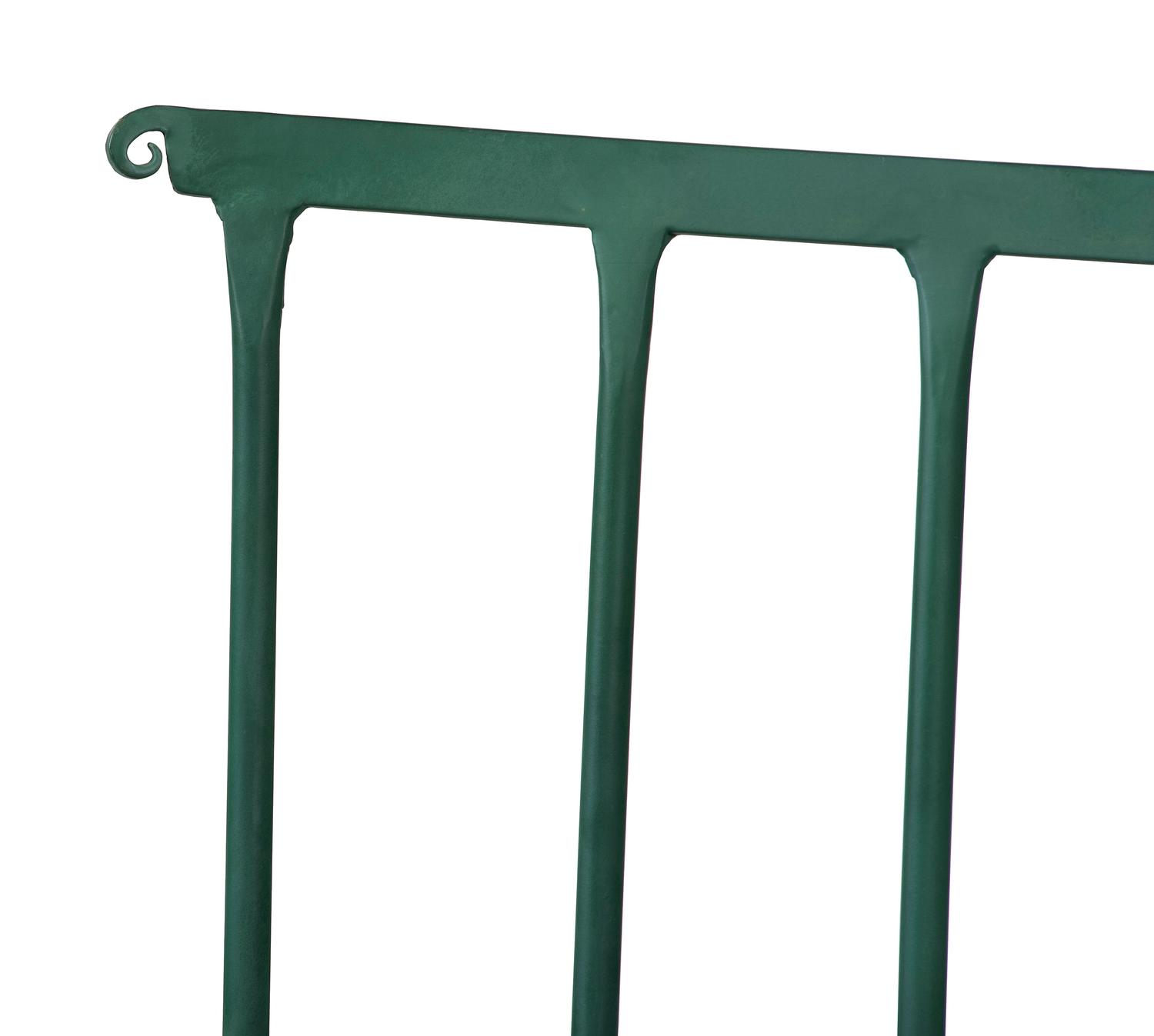 A Suite of Painted Metal Windsor Patio Furniture