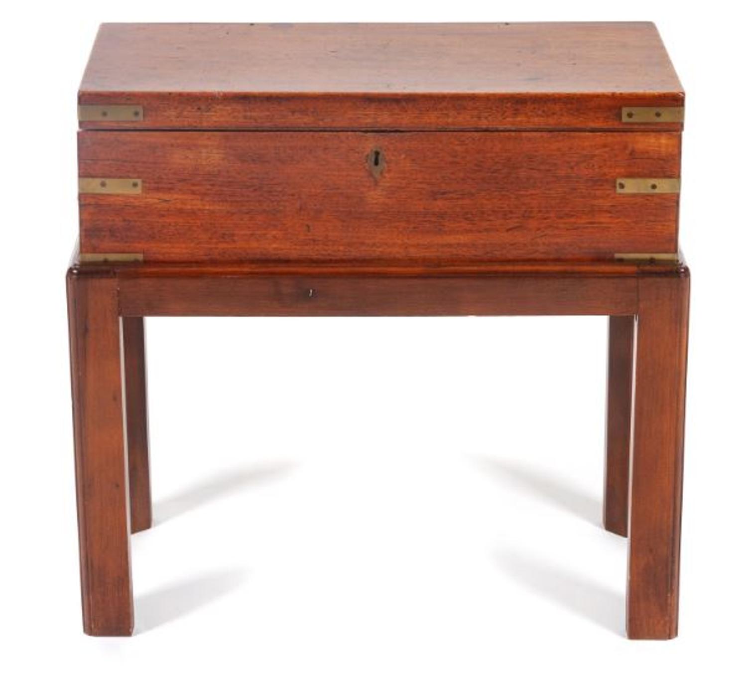 A George III Brass Mounted Mahogany Writing Box — CIRCA 1800