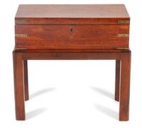A George III Brass Mounted Mahogany Writing Box — CIRCA 1800