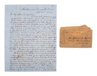 [TEXAS]. A letter from an enslaver detailing the value of enslaved persons and noting the recent discovery of gold. Hallettsville, TX, 28 April 1853. [With:] Additional letter to same recipient.