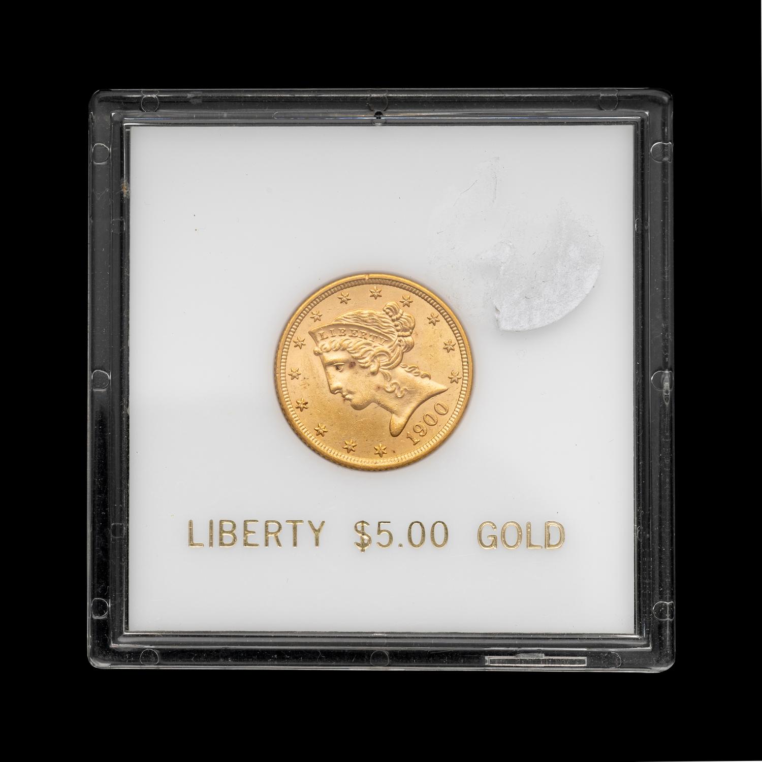 A 1900 Liberty Head $5 Gold Coin