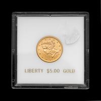 A 1900 Liberty Head $5 Gold Coin