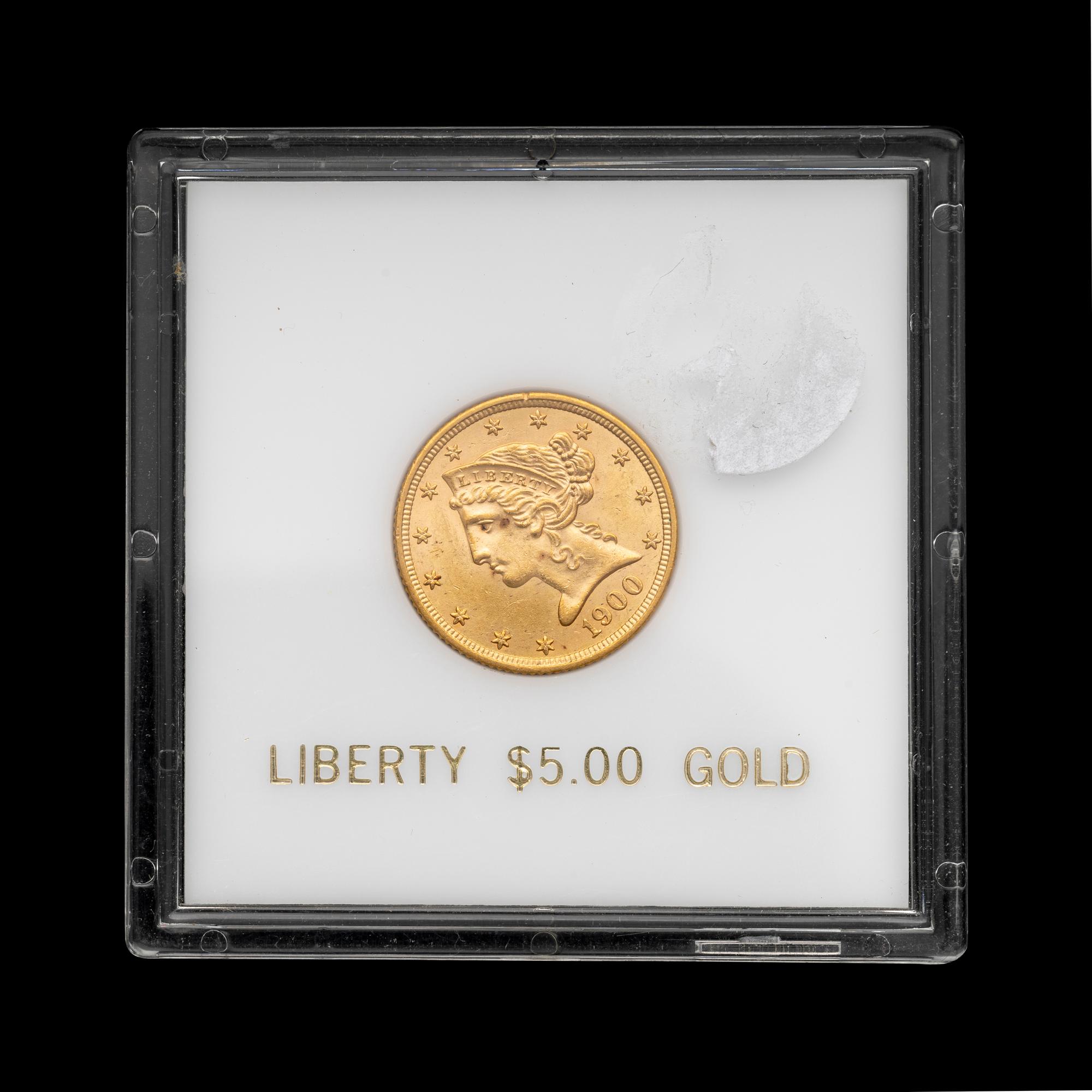 A 1900 Liberty Head $5 Gold Coin