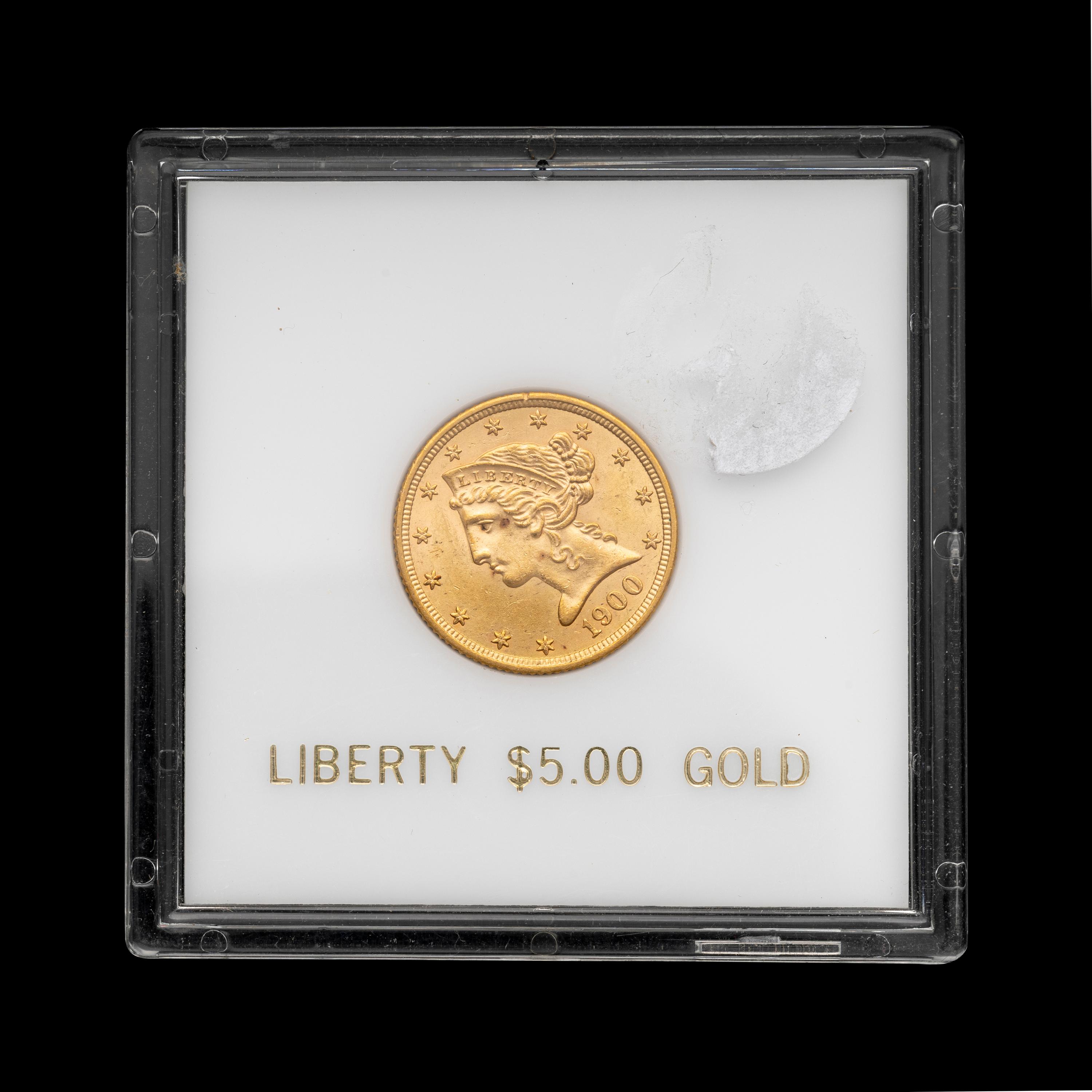 A 1900 Liberty Head $5 Gold Coin