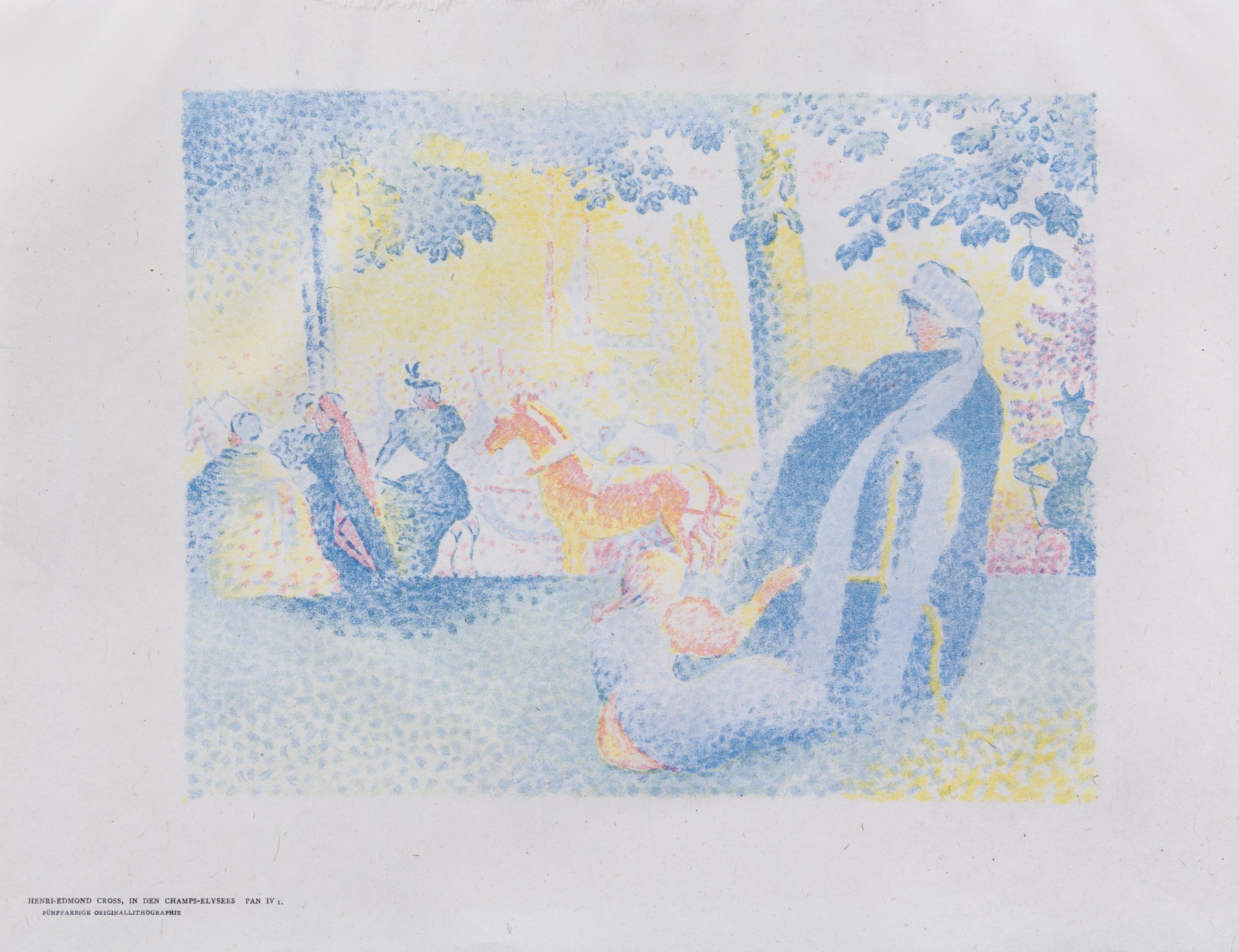 Henri-Edmond Cross, (French, 1856-1910), Les Champs Élysées (from Pan), 1897