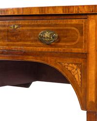 A Regency Marquetry and Line Inlaid Bowfront Sideboard