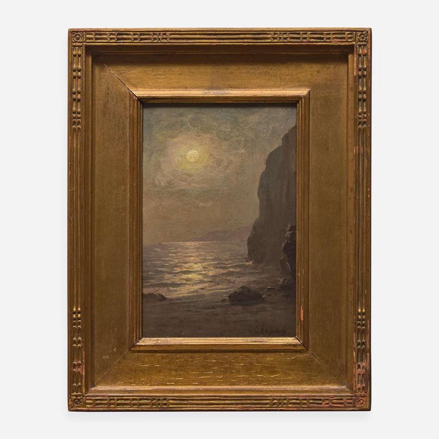 Raymond Dabb Yelland (American, 1848-1900) Moonlit Sea