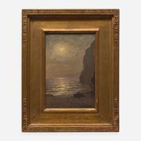 Raymond Dabb Yelland (American, 1848-1900) Moonlit Sea
