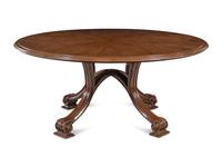 A Contemporary Walnut Dining Table