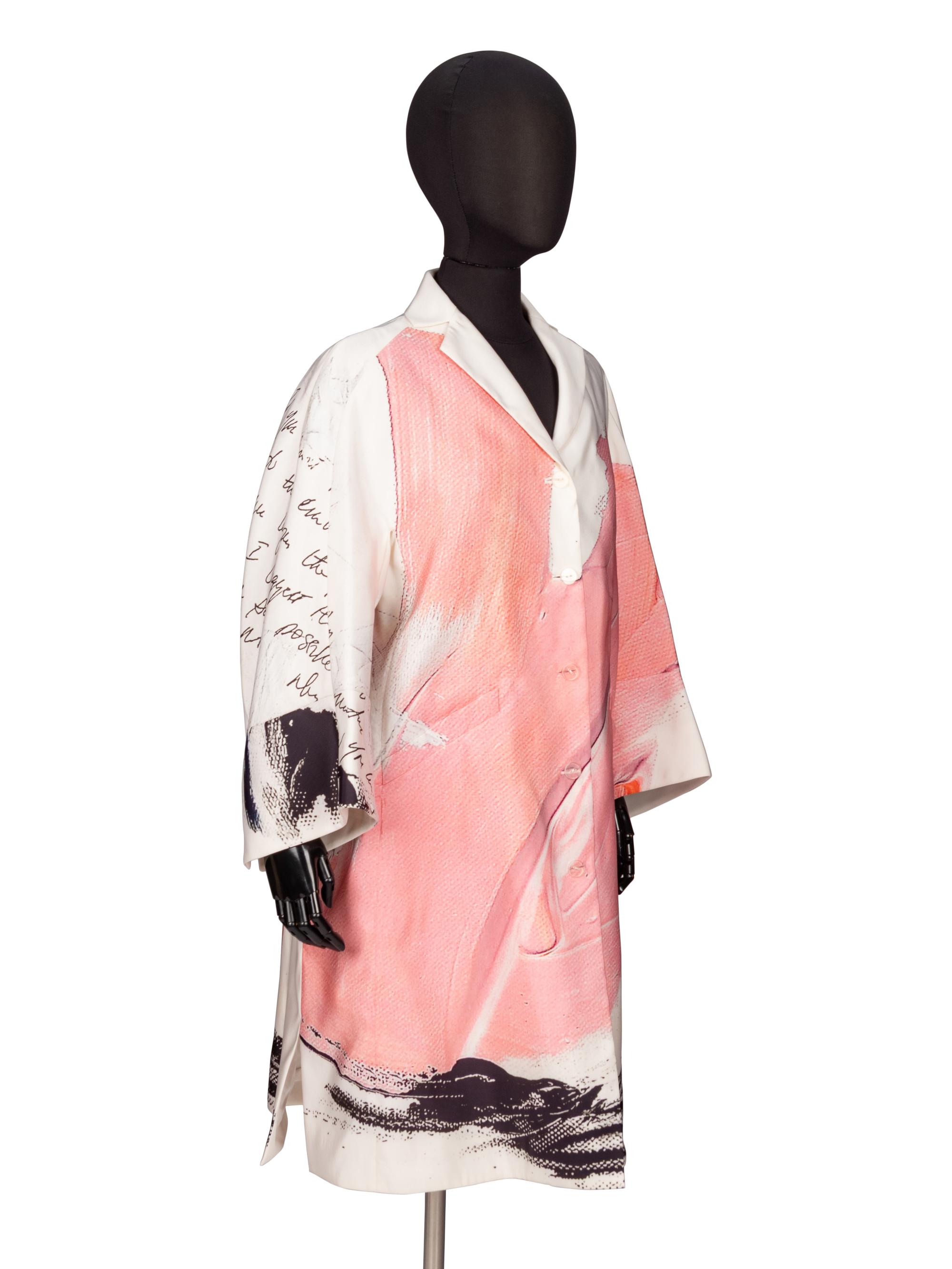 RALPH RUCCI, PRINTED SILK JACKET