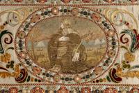A Continental Petit-Point and Metallic Thread Embroidered Ecclesiastical Panel