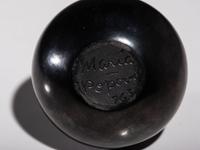 Blackware Pottery Jar, with Gunmetal Finish July 1963