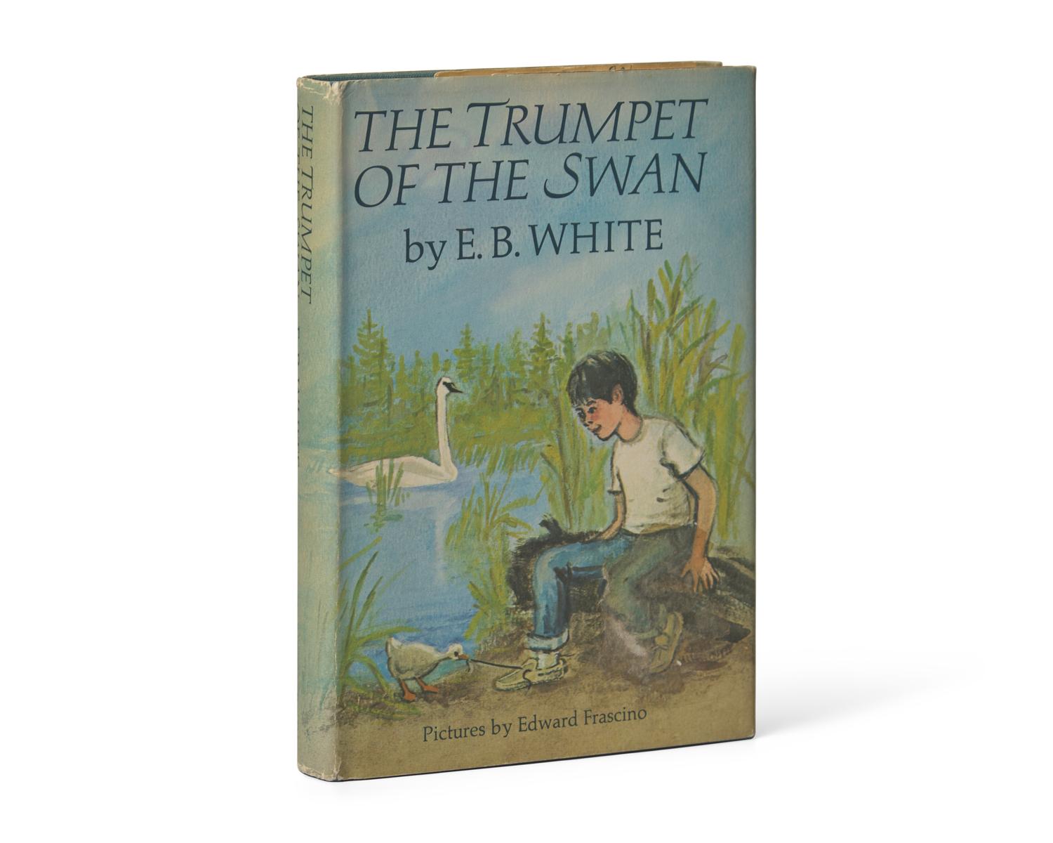 [Children's & Illustrated] White, E.B. The Trumpet of the Swan, Presentation Copy with an Original Drawing