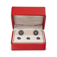 TRIANON, HEMATITE, RUBY AND DIAMOND DRESS SET