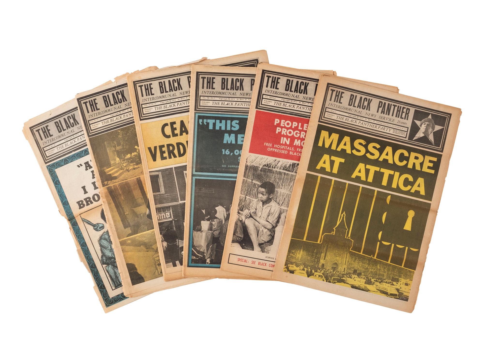 [BLACK PANTHERS] The Black Panther Intercommunal News Service. 29 issues (incomplete run) 1971-1972