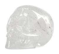 A Continental Carved Rock Crystal Skull