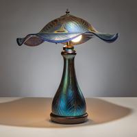 Charles Lotton (American, 1935–2021) — Green Peacock Lamp, 2010