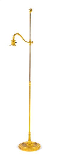 A Gilt Bronze Floor Lamp