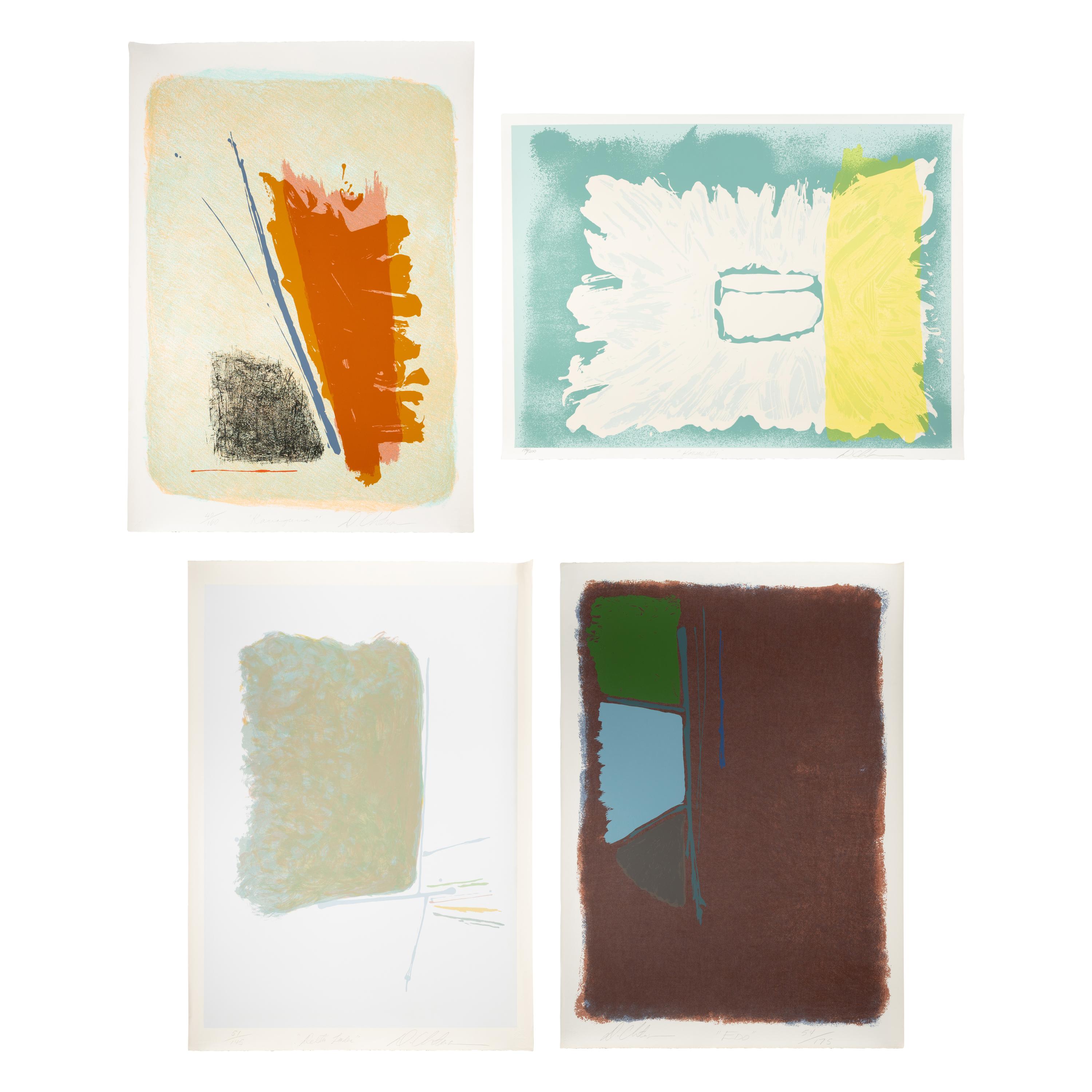 Dan Christenson (American, 1942-2007) — Delta Leader, Edo, Kanagana, and Kansas City (four works)