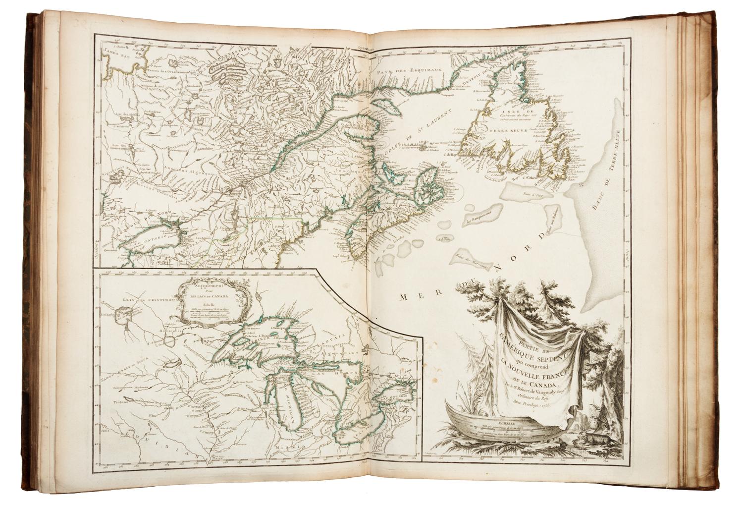 ROBERT DE VAUGONDY, Didier (1723-1786) Atlas Universel. Paris: By the author and Boudet, 1757.