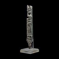A Parthian or Roman Flint Carved Knife Handle