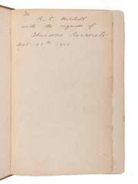 ROOSEVELT, Theodore (1858-1919). African Game Trails. An account of the African wanderings of an American hunter-naturalist . New York: Charles Scribner's Sons, 1910.