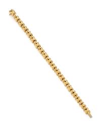 TIFFANY & CO., YELLOW GOLD 'SIGNATURE X' BRACELET