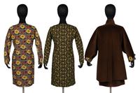 Corduroy Jacket and Skirt with Two Floral-Print Dresses by Geoffrey Beene