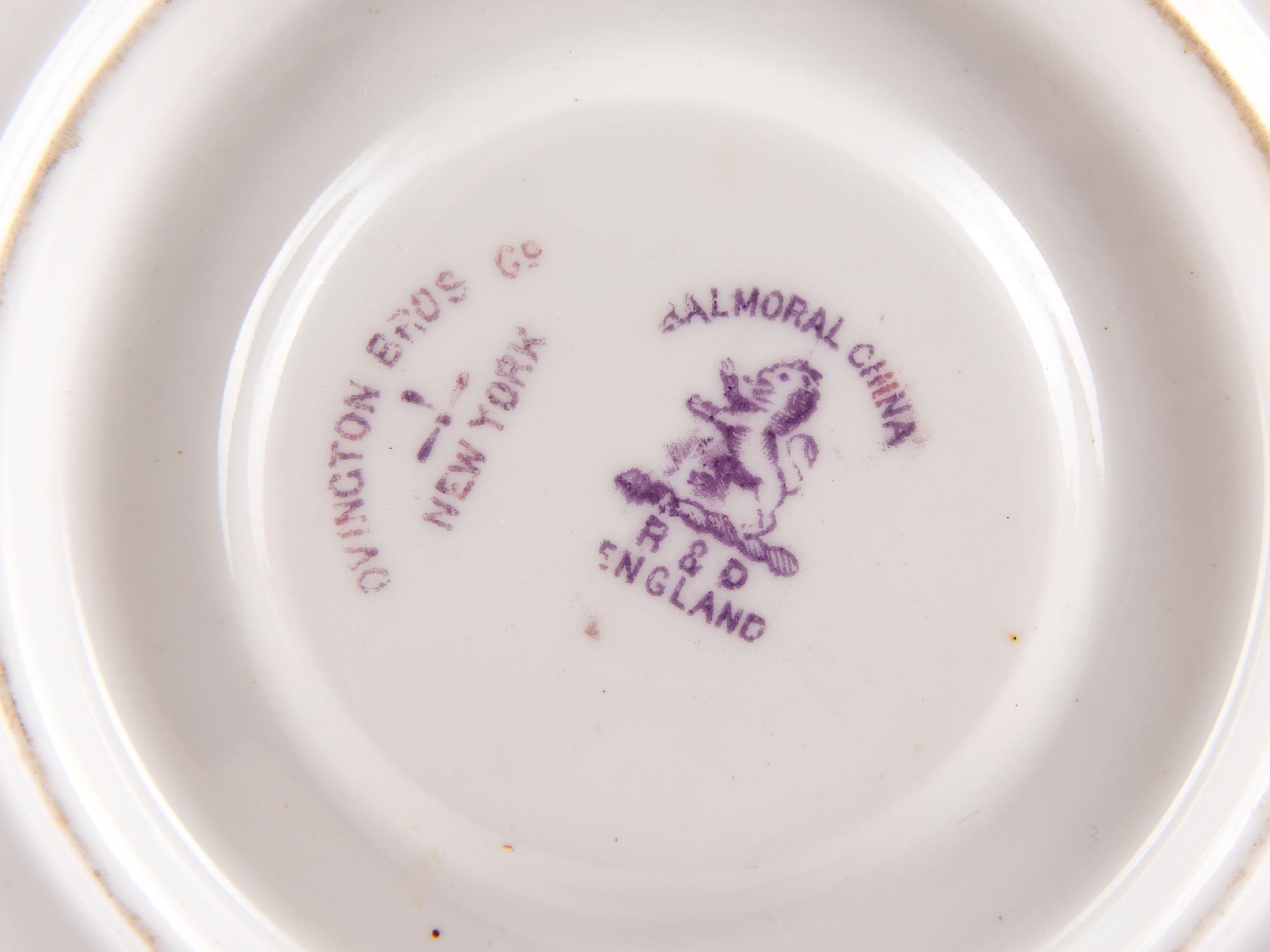 A Group of English Parcel Gilt Porcelain