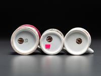 Three Porcelain Occupational Shaving Mugs
