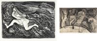 All for a Piece of Meat, 1928 and Naked Truth Pursued by Bare Facts, 1945 (two works)