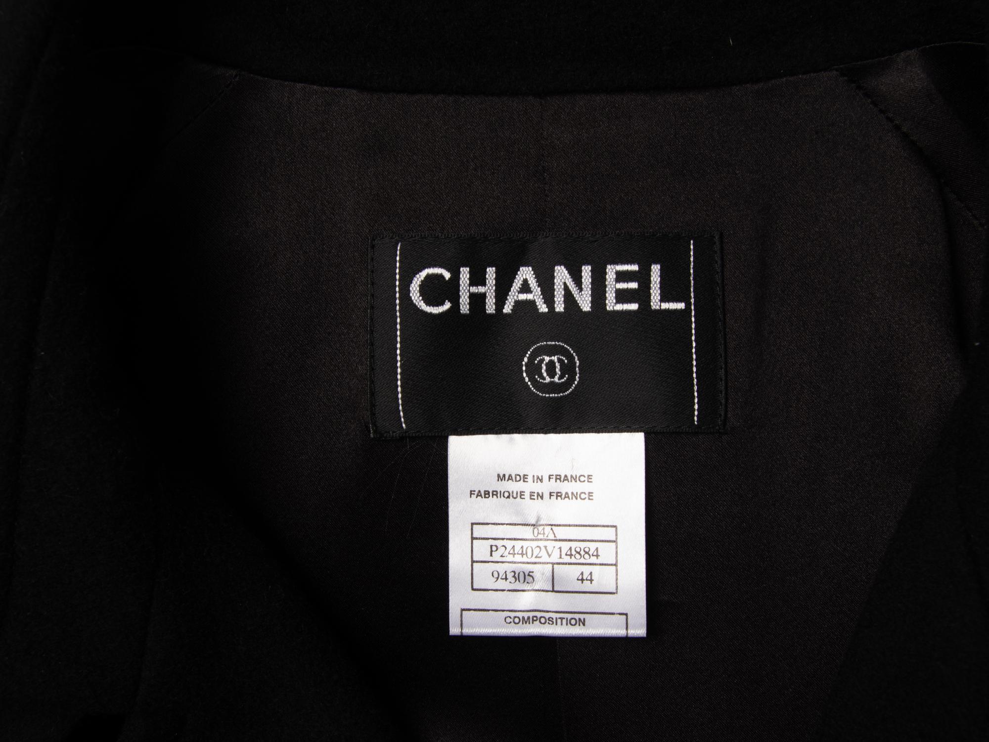 Chanel, Black Cashmere Trench Coat