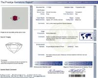 A RARE UNHEATED BURMESE RUBY AND DIAMOND RING