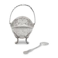 An American Silver Sugar Basket