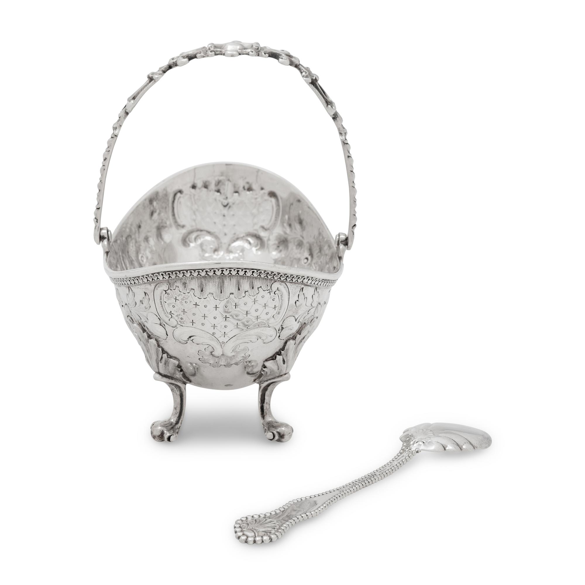 An American Silver Sugar Basket