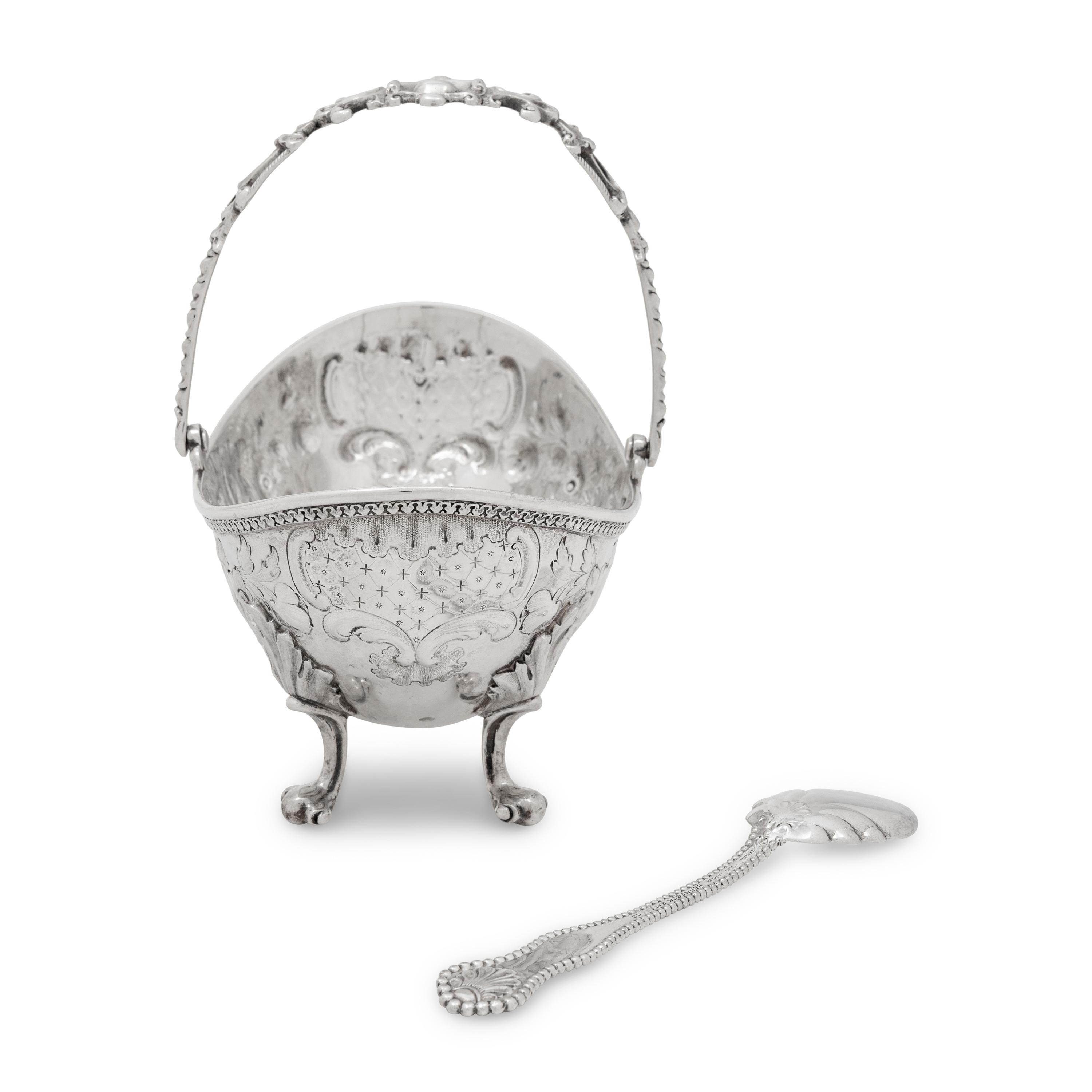 An American Silver Sugar Basket