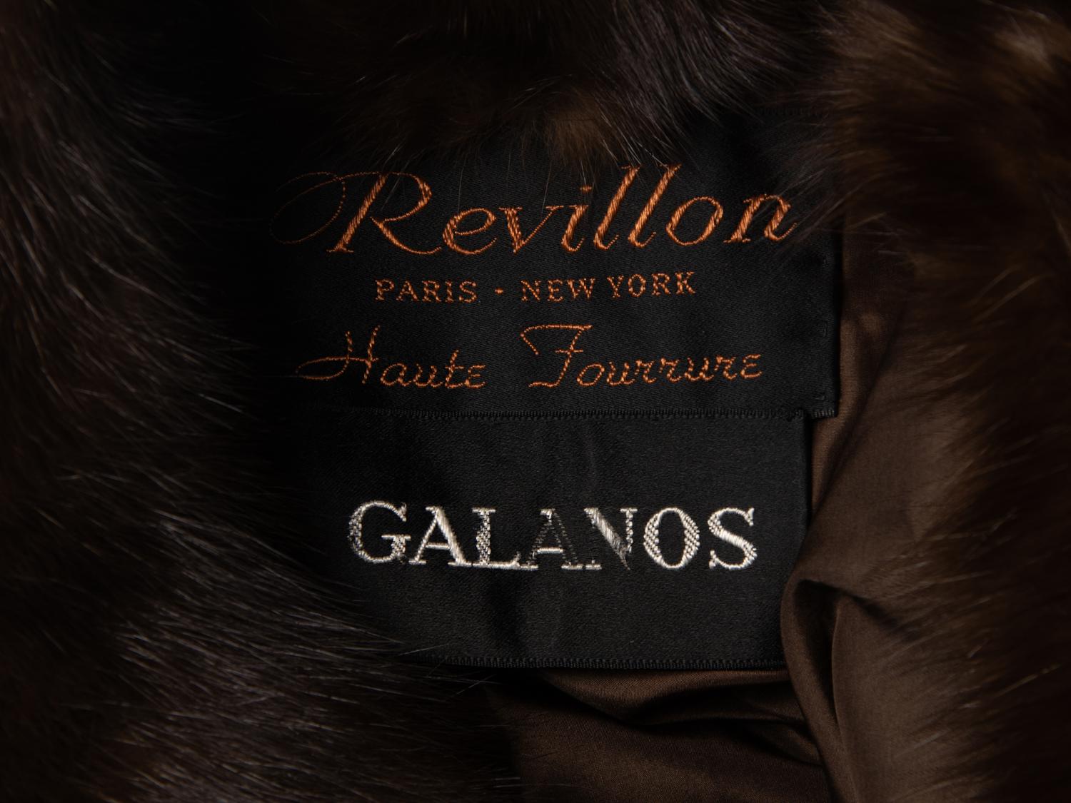 Galanos Cropped Sable Jacket