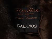 Galanos Cropped Sable Jacket