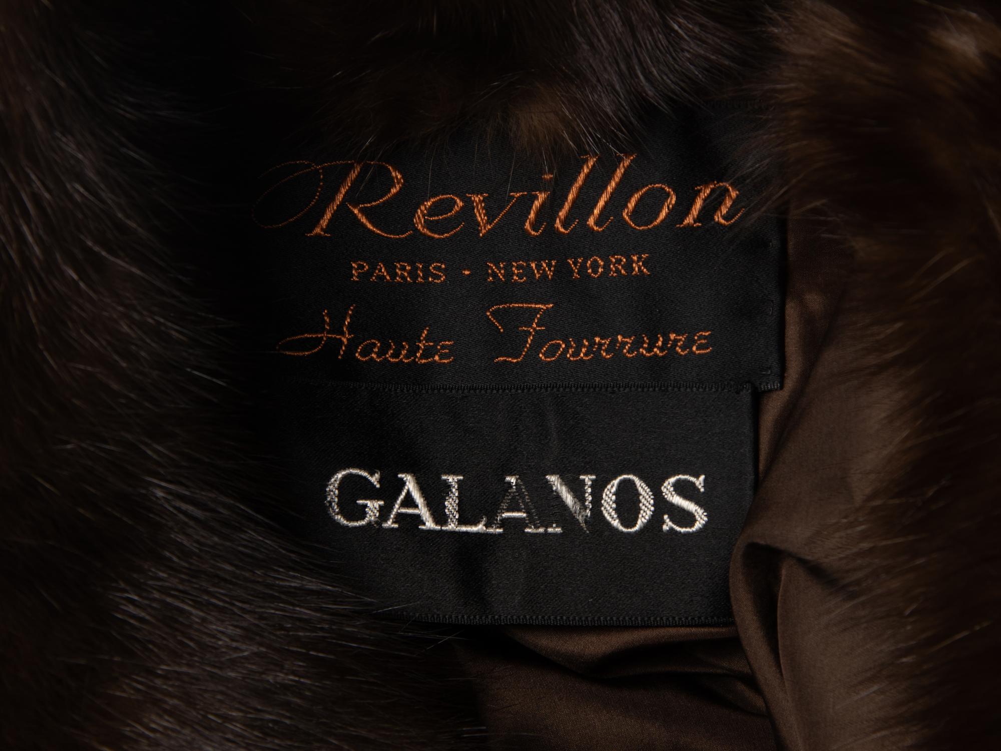 Galanos Cropped Sable Jacket