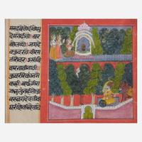 A group of four small Indian folios 印度册页一组四张 18th century or earlier ???????