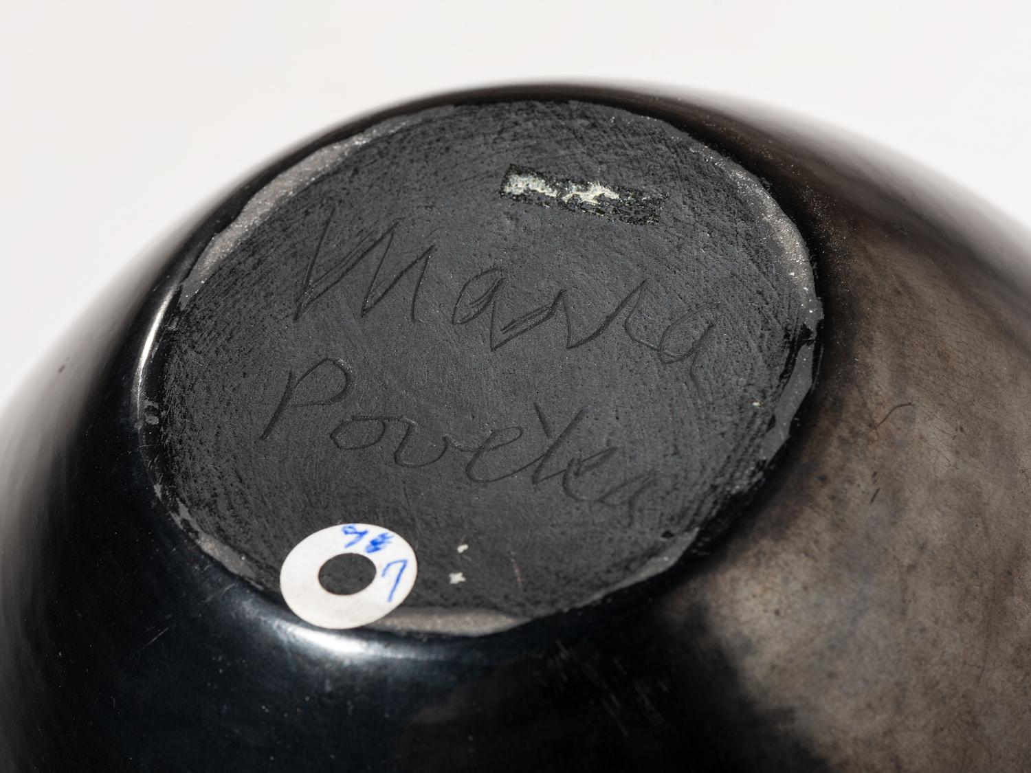 Blackware Pottery Jar, with Gunmetal Finish 1956-1965