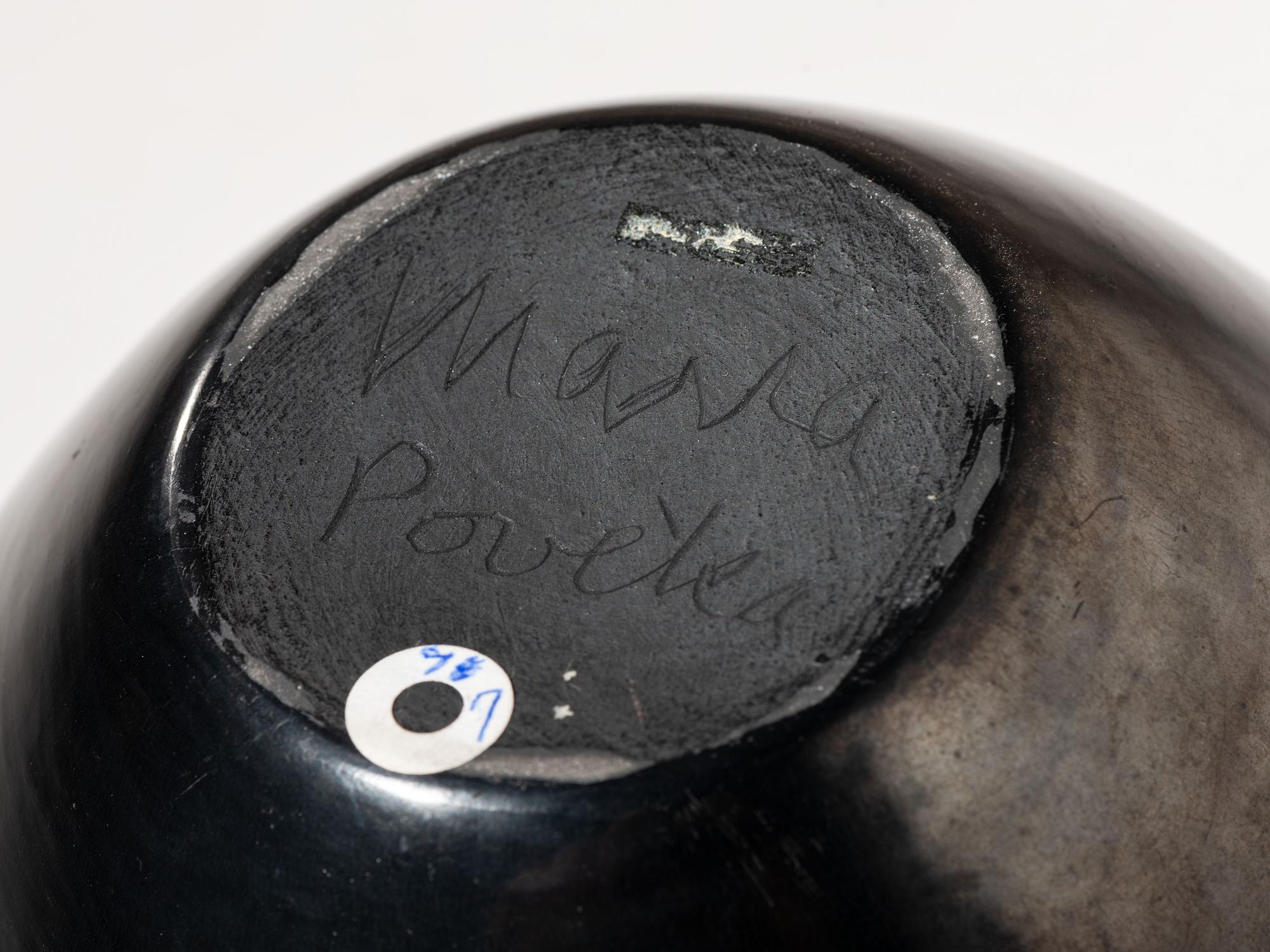 Blackware Pottery Jar, with Gunmetal Finish 1956-1965
