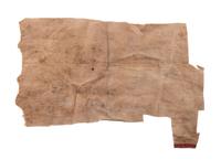 [CIVIL WAR]. Remnant of CSA flag captured at the Battle of Shiloh.