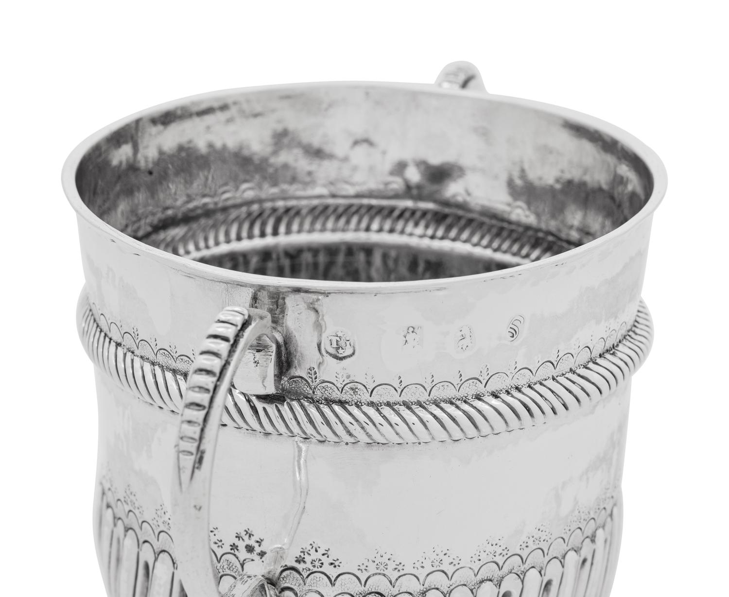 A William III Britannia Silver Caudle Cup