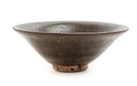 A Chinese Hare's Fur Stoneware Tea Bowl Diameter 5 inches.