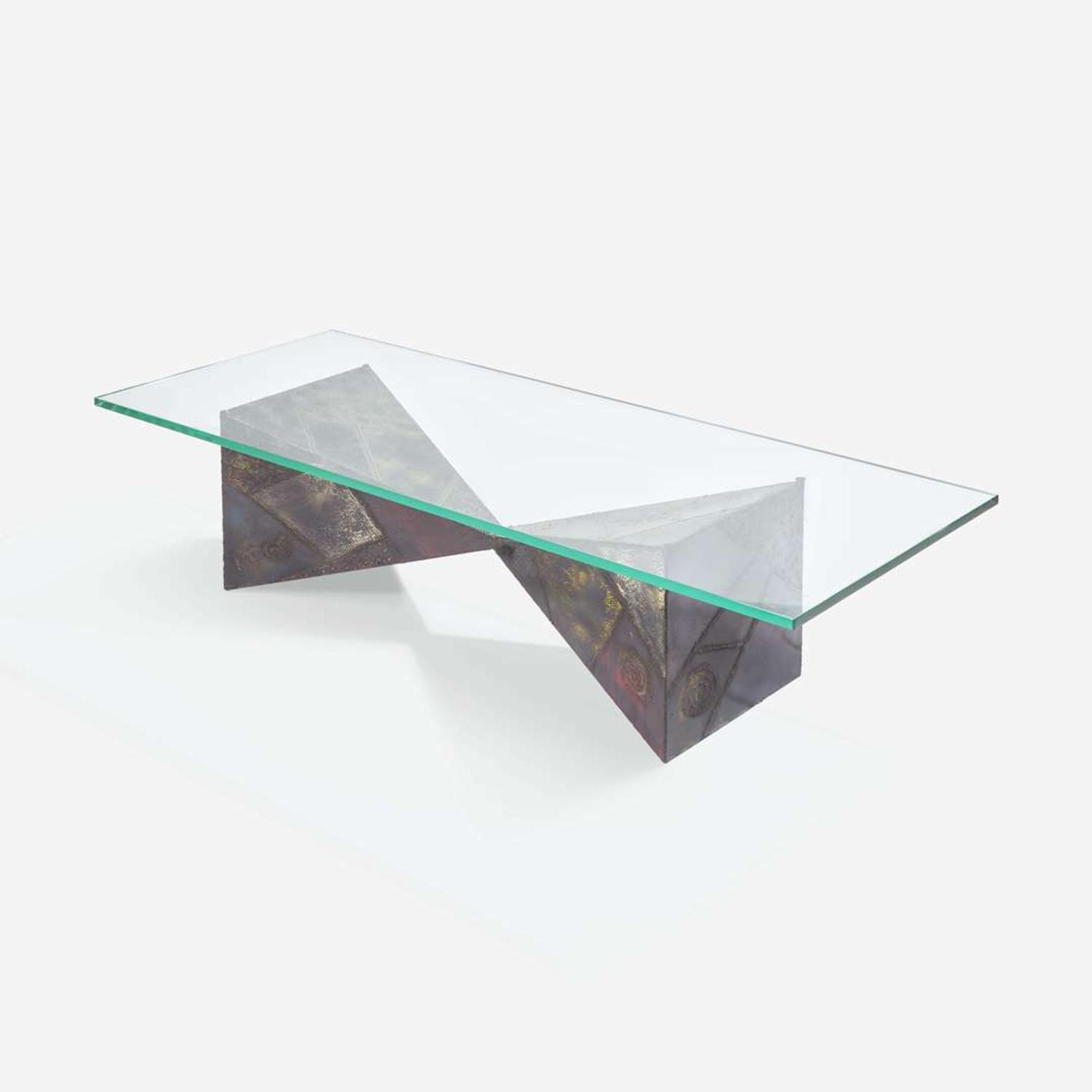 Paul Evans (American, 1931-1987) Double Pyramid Coffee Table for Directional, Model PE-13, New Hope, Pennsylvania, 1968